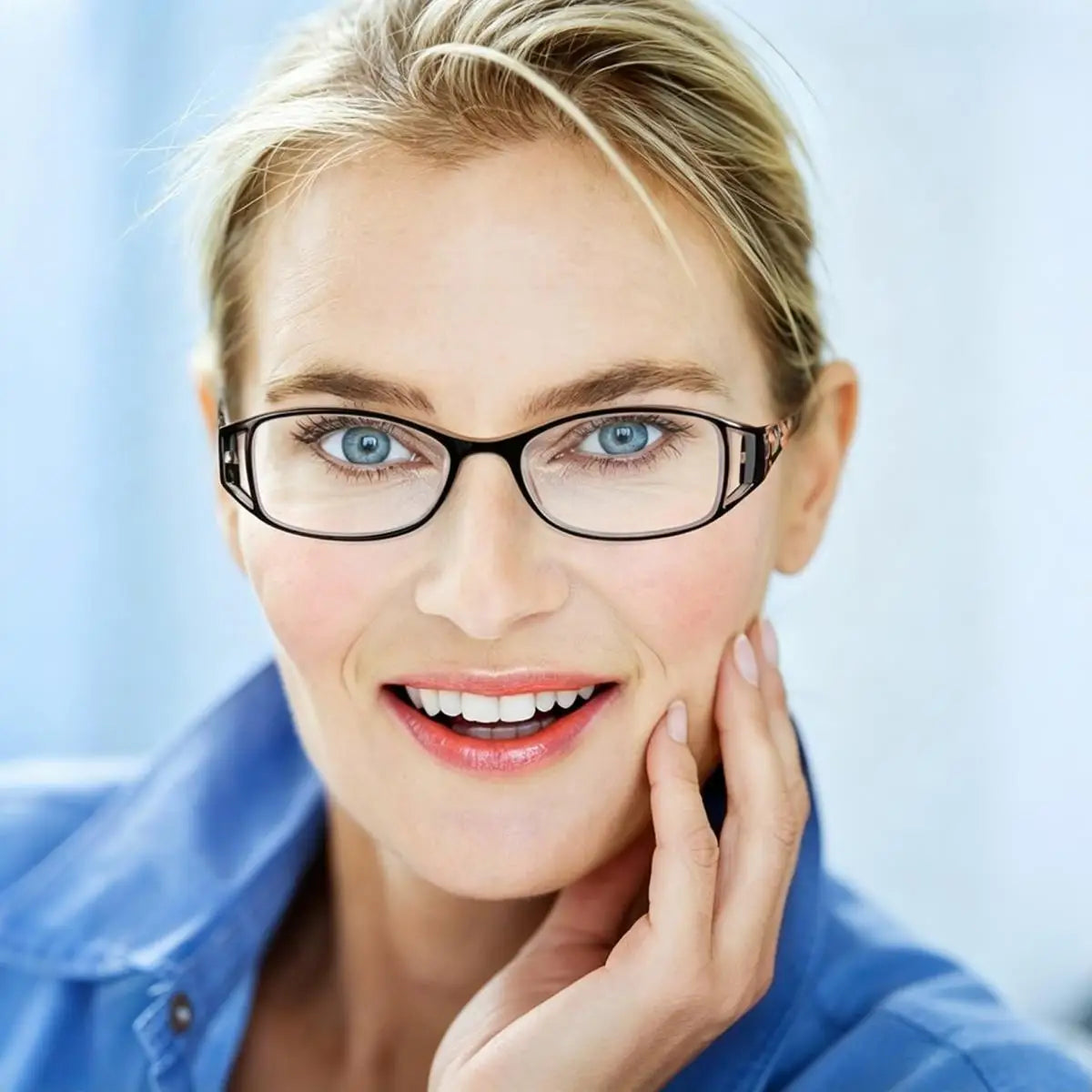 VOPHA Retro Square Reading Glasses Anti-Blue Light +1.0–+3.0 Reading Glasses Qst