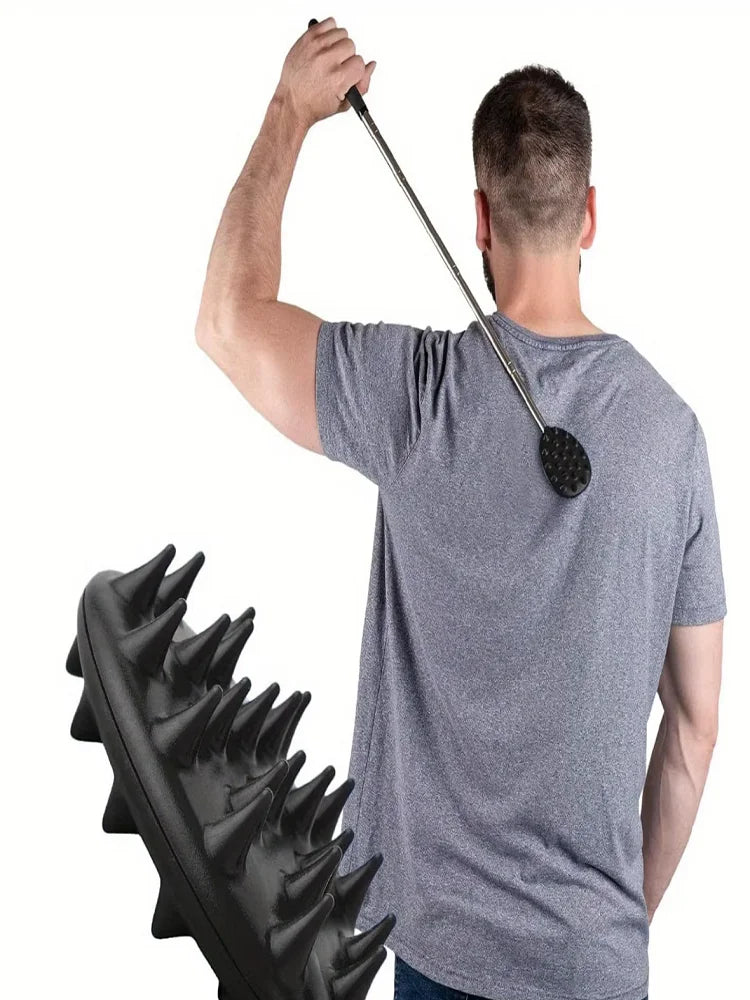 Cactus Retractable Back Scratcher – Stainless Steel Long Stick Retractable Back Scratcher Qme