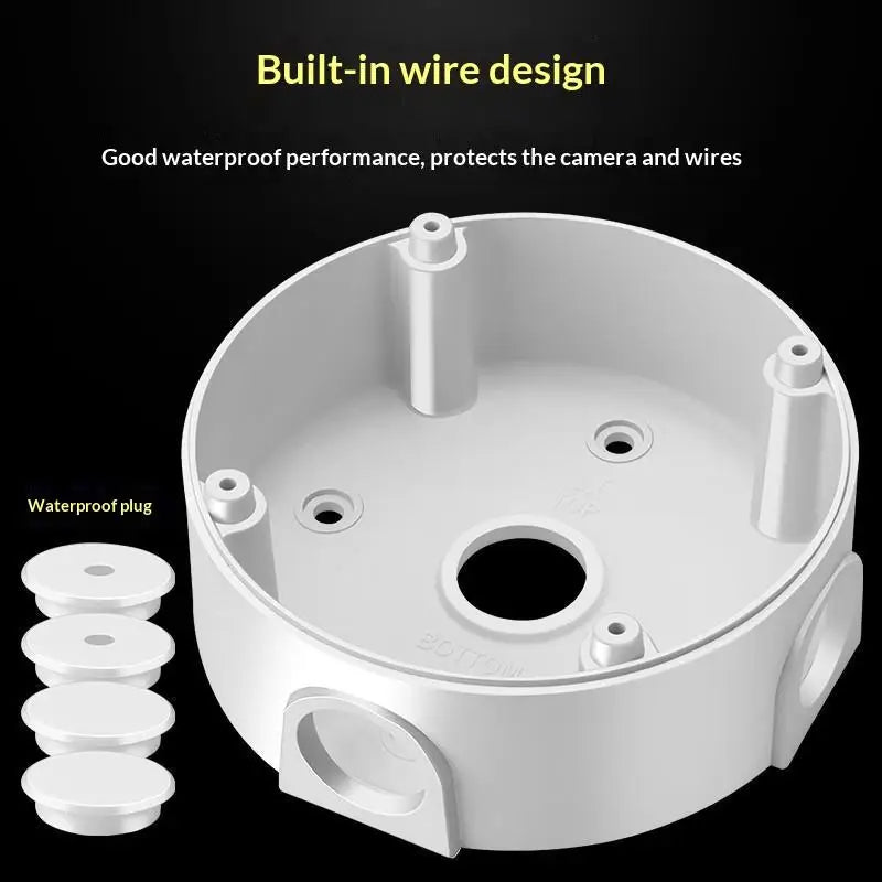 CCTV Camera Waterproof Junction Box Universal Plastic Mount Camera Junction Box Qme