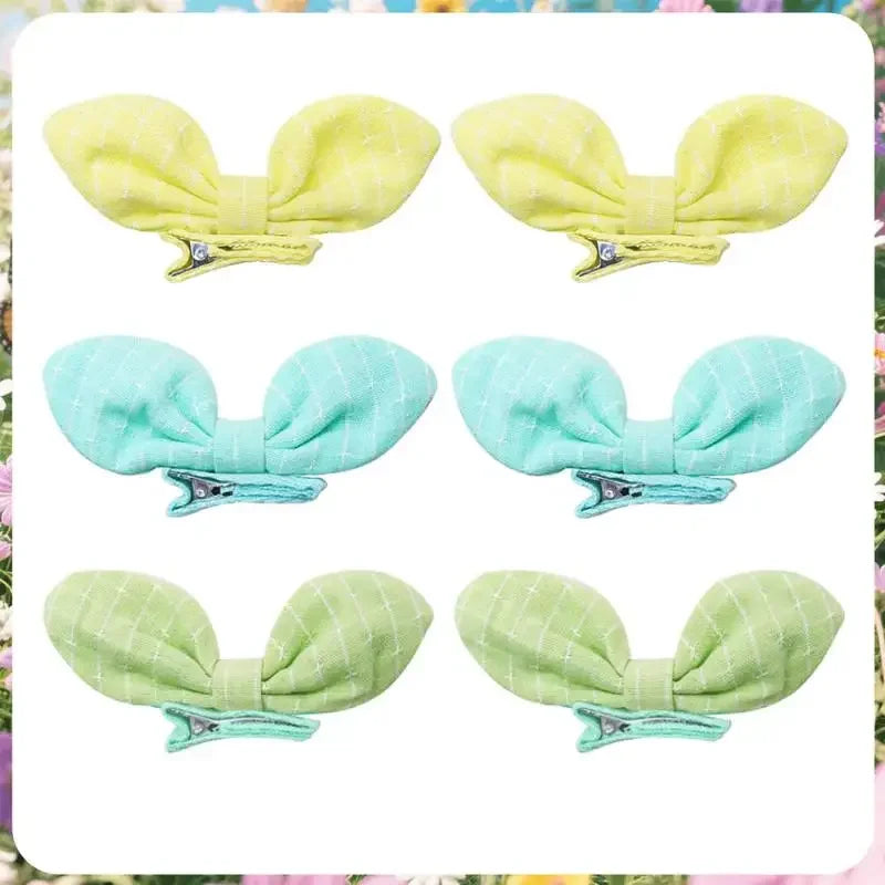 Rabbit Ear Bow Dog Hair Clips – 10 Pcs Puppy Bowknots Pet Hair Clips Qme