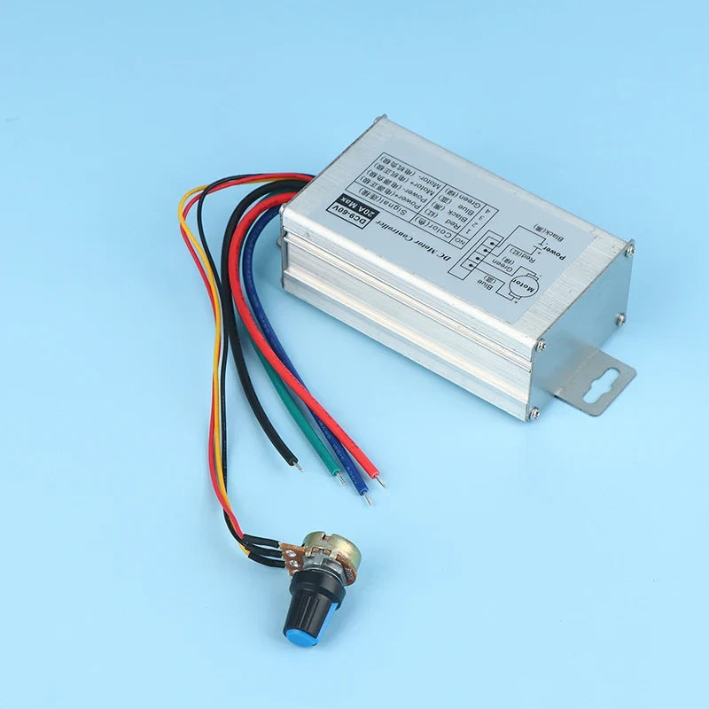 DC Motor Speed Controller 9V–60V 20A PWM Stepless Regulator Motor Speed Controller Qme Default Title