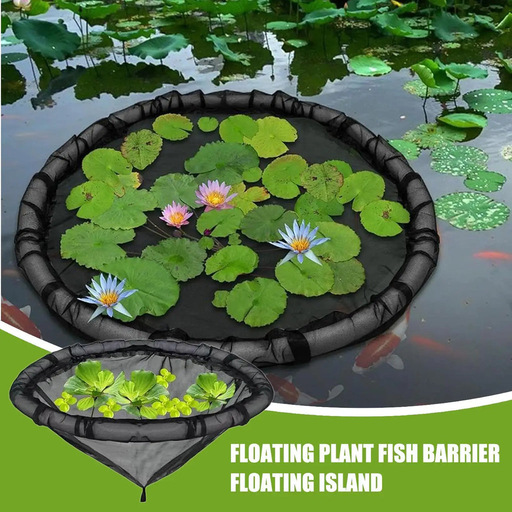 Floating Pond Plant Corral Fine Mesh Netting – 45cm / 17.7in Floating Pond Planter Qme