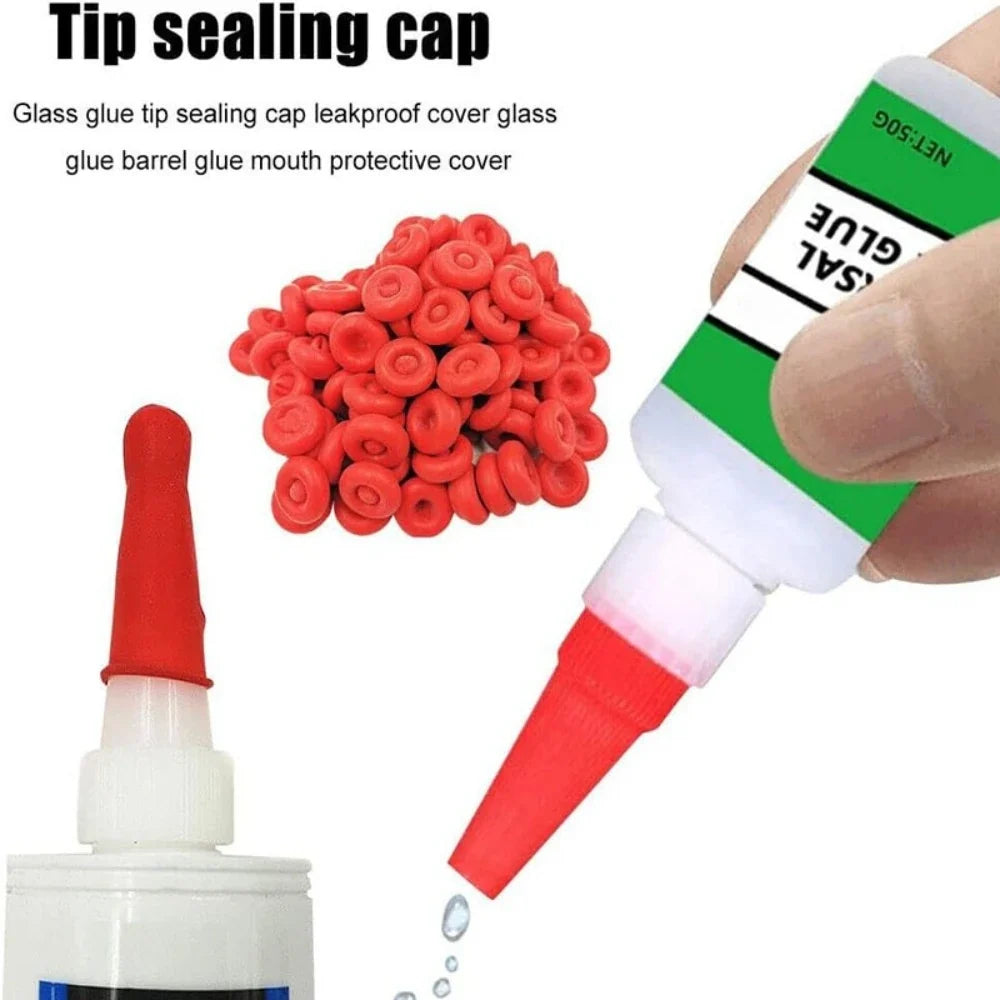 Caulking Gun Nozzle Tip Covers | Dustproof Rubber Sealing Caps Nozzle Tip Cover Qme