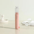 2-in-1 Portable Mini Travel Toothbrush & Toothpaste Set Travel Toothbrush Set Qme Pink