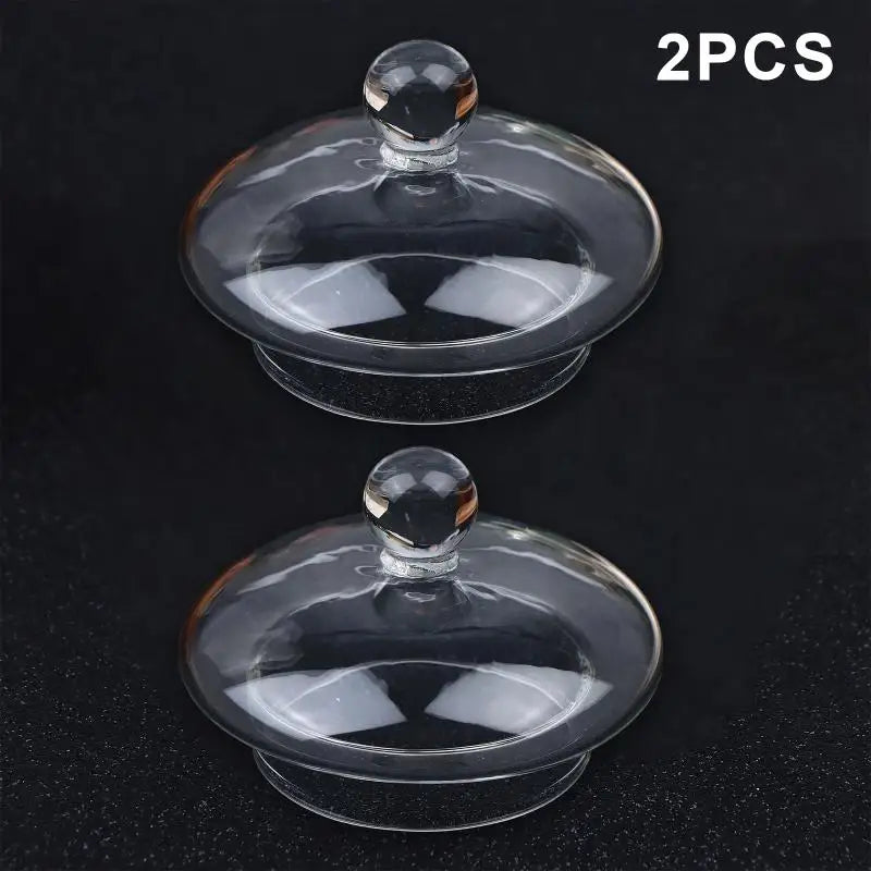 Stainless Steel Teapot Lid with Glass Cover & Filter Strainer Teapot Replacement Lid Qme A1 2PCS