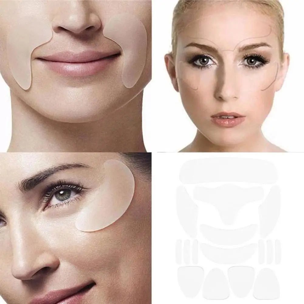 Reusable Silicone Anti-Wrinkle Face Patches – Forehead & Cheek Anti-Wrinkle Patches Qme
