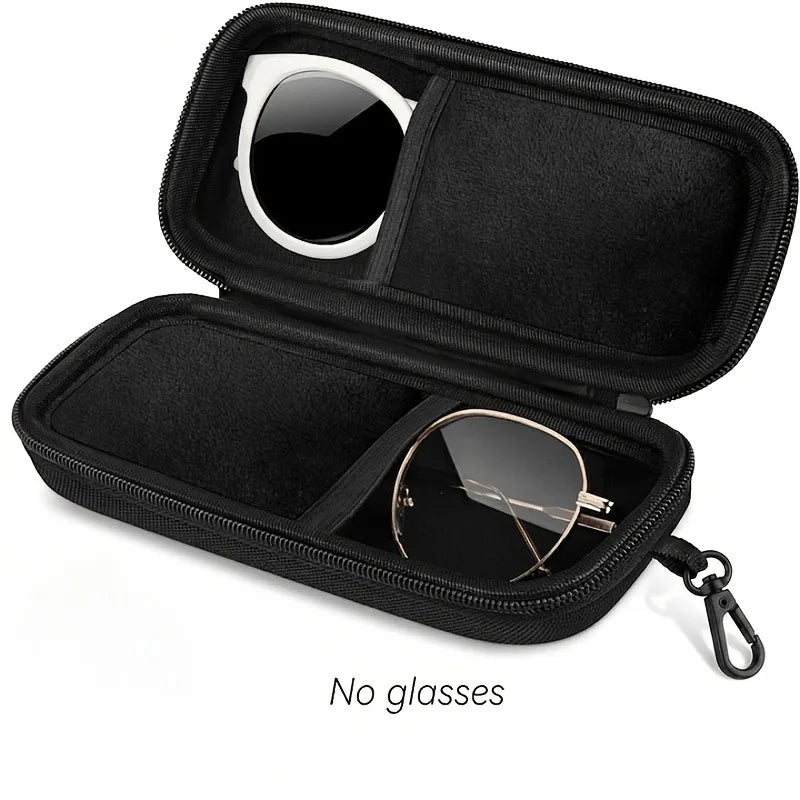 Hard Shell Double Compartment Glasses Case | EVA Storage Box Glasses Storage Case Qme