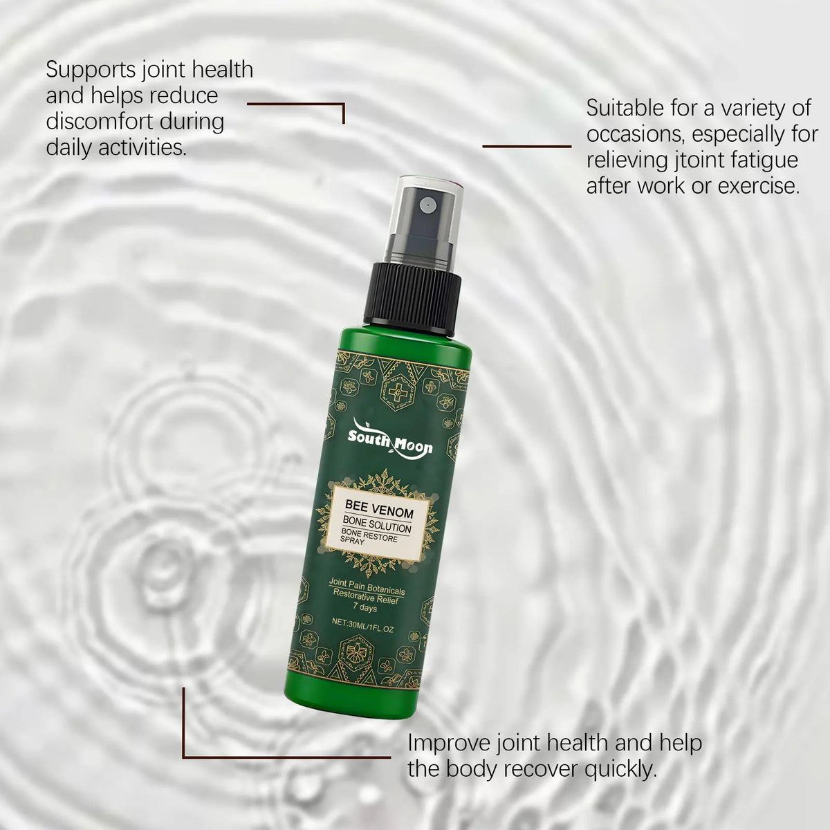 South Moon Joint Care Body Spray – Nourishing Knee Massage Mist Body Care Spray Qst