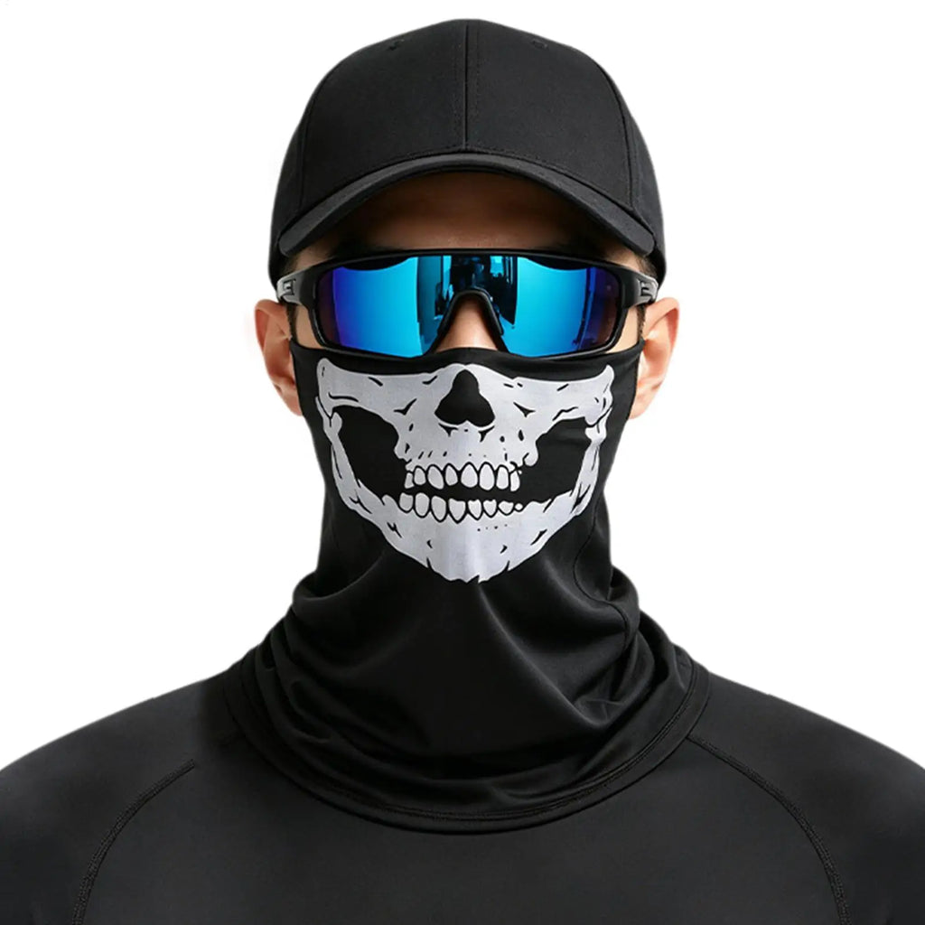 Skull Pattern Breathable Sports Bandana & Head Scarf Sports Bandana Qme