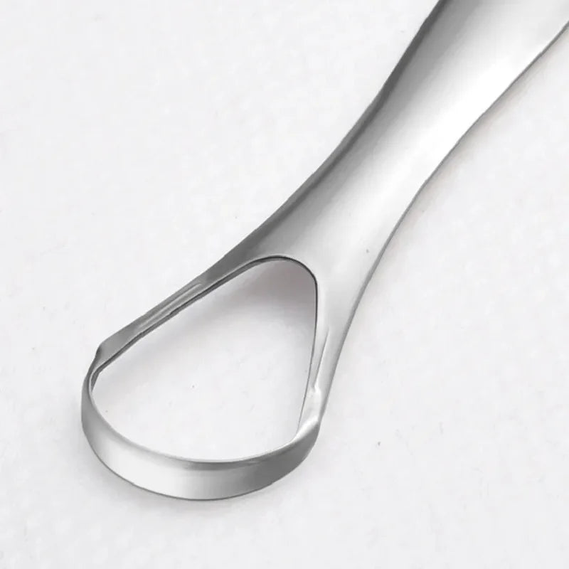Reusable Stainless Steel Tongue Scraper – Fresh Breath Tool Tongue Scraper Qme