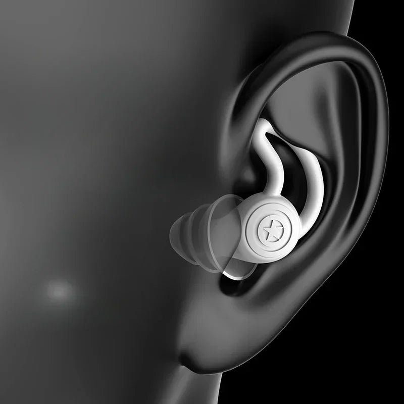 Soft Silicone Earplugs – Noise Blocking, Reusable & Portable Silicone Earplugs Qme