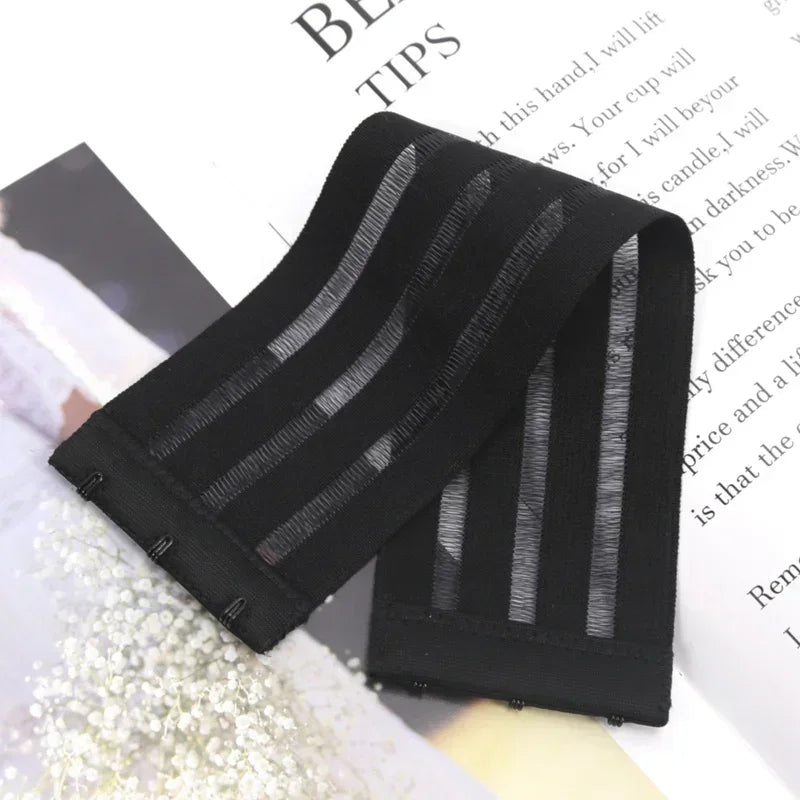 Women's Elastic Bra Extender 3-Hook Non-Slip Invisible Buckle Bra Extender Qme A4 one size