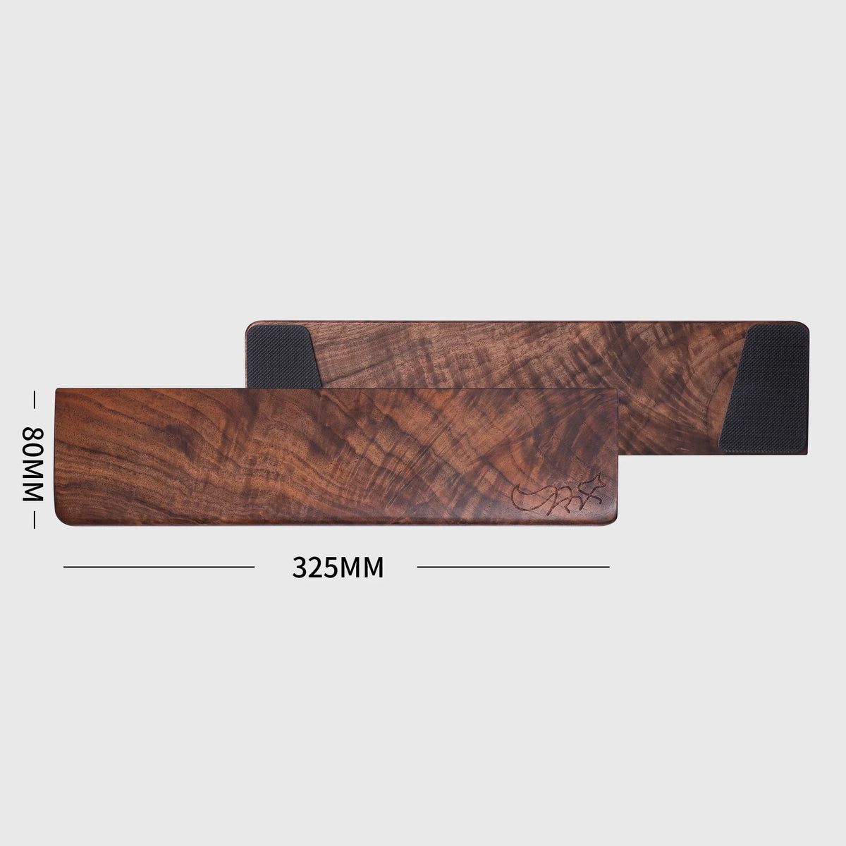 Chosfox 75% Layout Black Walnut Wood Keyboard Wrist Rest Pad Keyboard Wrist Rest Qme 75 layout
