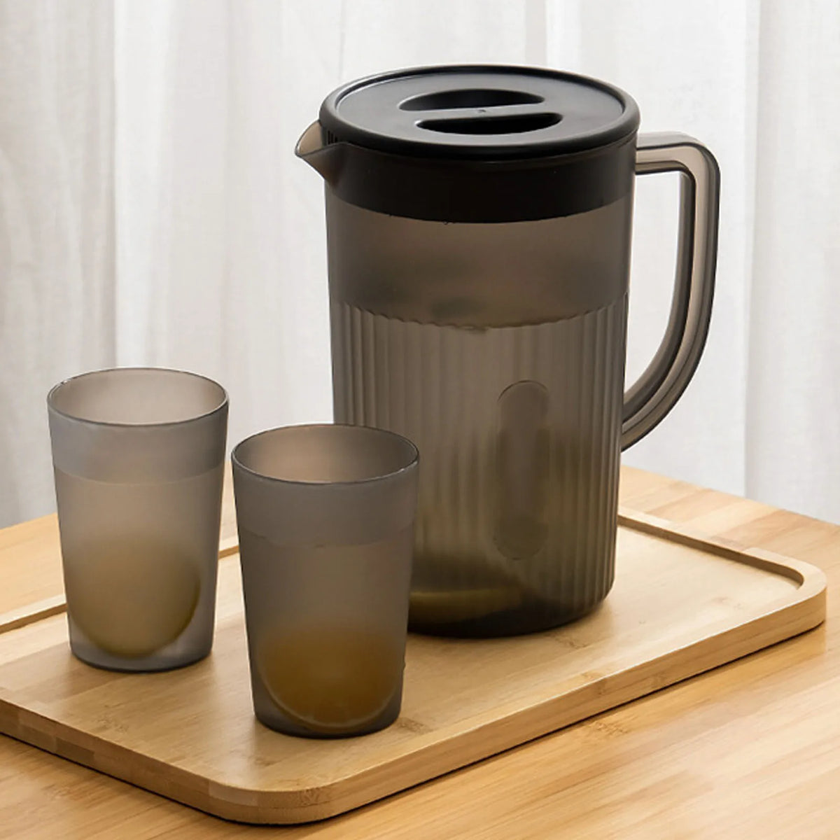 2.7L Large Capacity Plastic Water Pitcher with Lid | Qme Water Pitcher Qme