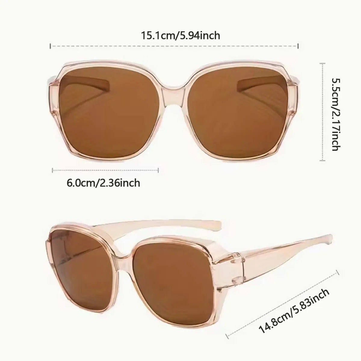 VOPHA Fit Over Sunglasses Polarized UV400 Wrap-Around T01 Fit Over Sunglasses Qst