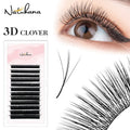 NATUHANA 3D W-Shape Premade Volume Fan Eyelash Extensions Premade Volume Lashes Qme L 0.07mm 11mm