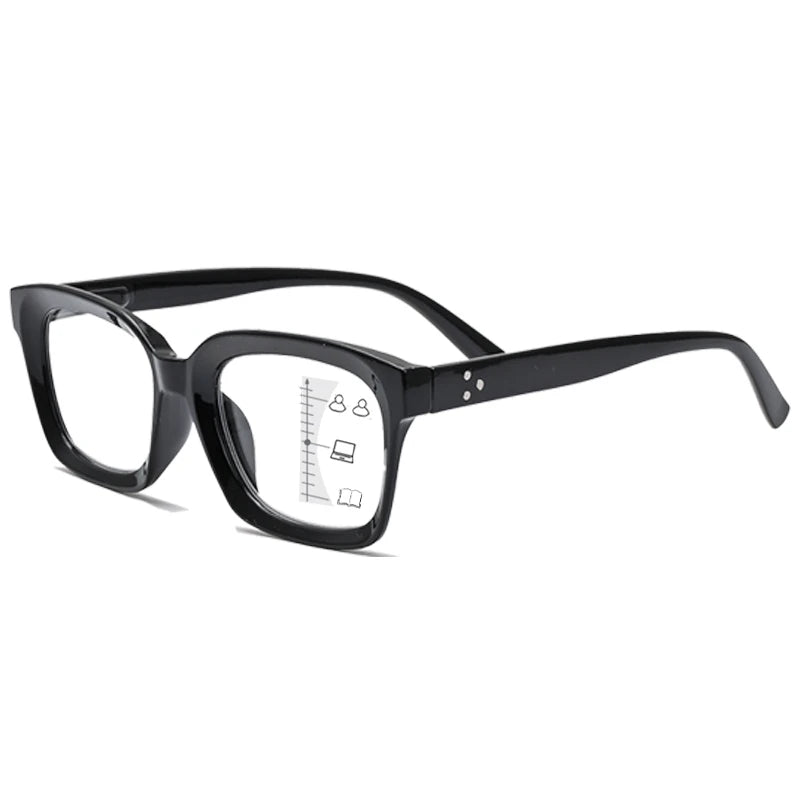 VOPHA Progressive Multifocal Glasses for Women +1.0–+3.0 Multifocal Glasses Qst 100 1PC-Black