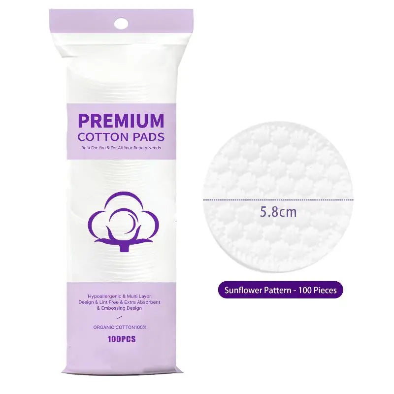 Soft Pearl Embossed Makeup Removal Cotton Pads 300–600 Ct Makeup Removal Pads Qme Honeycomb