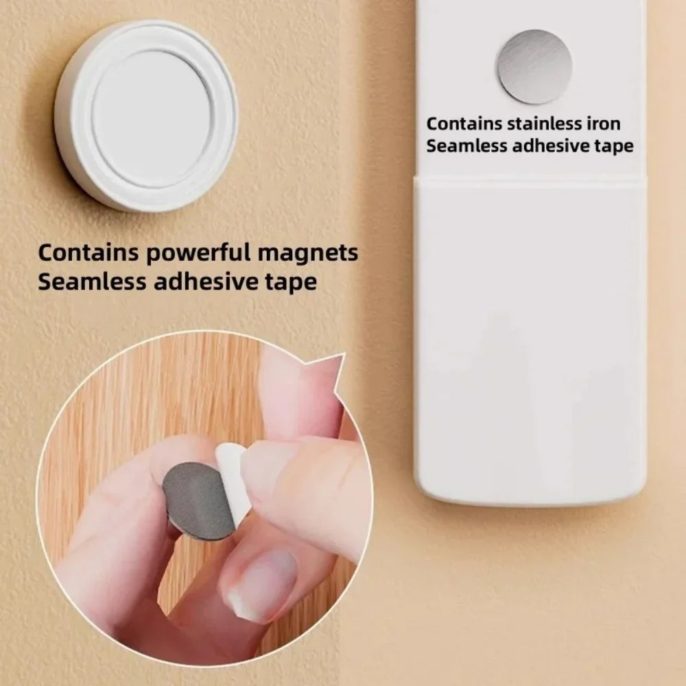 No-Drill Magnetic Remote Control Holder Silicone Wall Mount 12pk Wall Mount Organizer Qme
