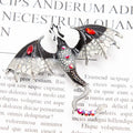 Enamel Dragon Brooch – Rhinestone Legend Animal Pin Enamel Brooch Pin Qme A6