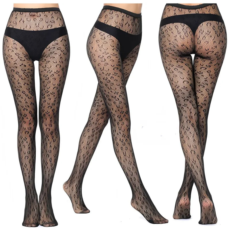 Y2K Gothic Hollow Fishnet Pantyhose | Lolita Thigh Stockings Fishnet Pantyhose Qme A8 One Size