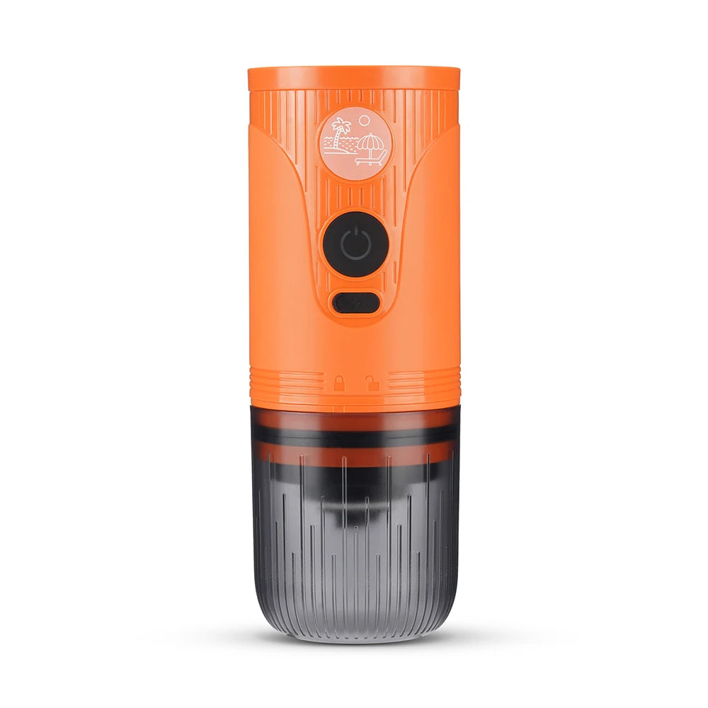 TYPE-C Portable Electric Coffee Grinder – 7-Level, 40g Bean Electric Coffee Grinder Qst Orange USB Type-C