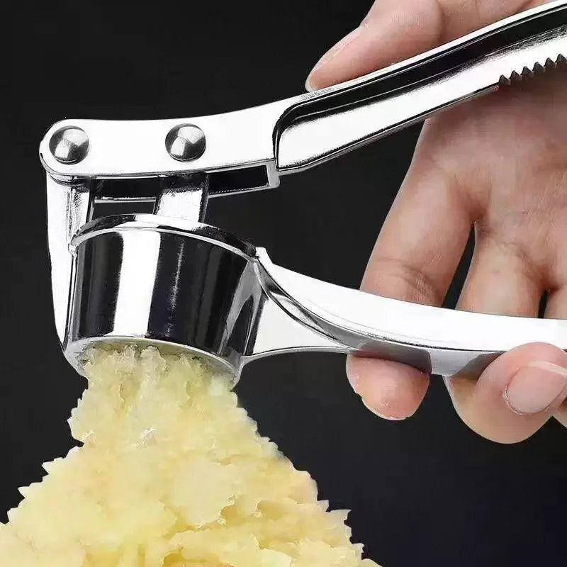 Rust-Proof Garlic Press & Mincer | Ergonomic Alloy Squeezer Garlic Press Qme