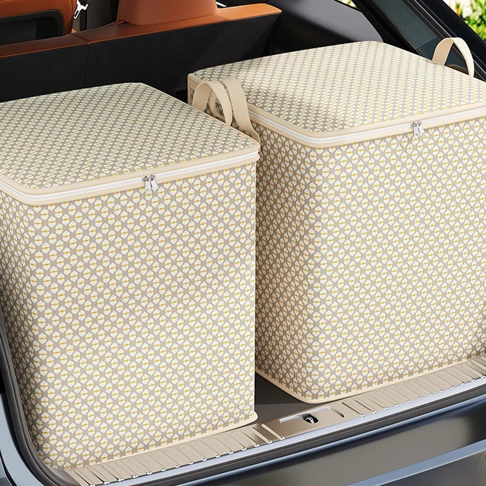 Extra Large Quilt Storage Bag – Foldable Clothes Organizer Quilt Storage Bag Qme