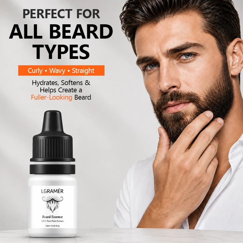 LGRAMER Beard Growth Serum – Botanical Oil Formula for Men Beard Growth Serum Qst Default Title