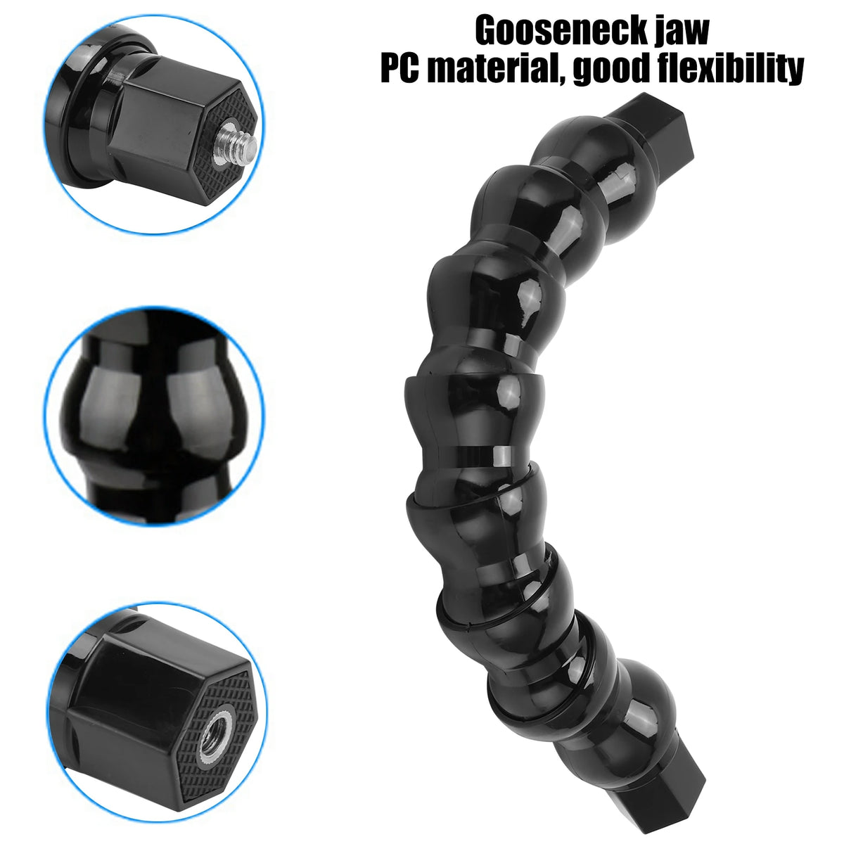 FLW 264 Flexible Gooseneck Camera Mount 8-Section 1/4in Screw Flexible Camera Mount Qst