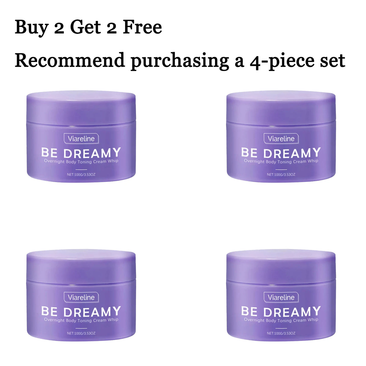 VIARELINE Body Firming Cream – Toning & Nourishing Lotion 100g Body Firming Cream Qst 4 pcs