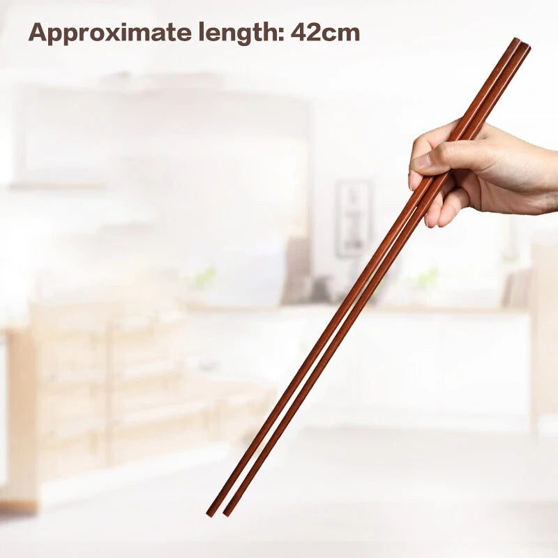 Long Wooden Chopsticks for Hot Pot & Noodles – 32cm & 42cm Wooden Chopsticks Qst L