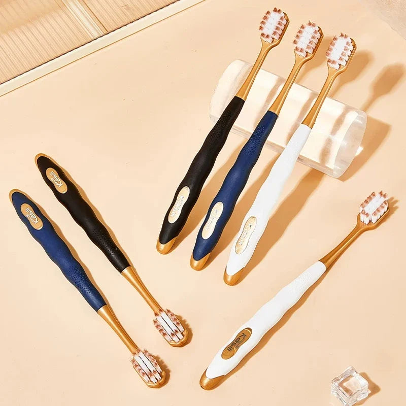 Adult Soft Bristle Wide Head Toothbrush – 6 Pack Manual Toothbrush Qme