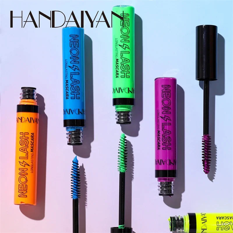 Neon Fluorescence Mascara – Waterproof, No Smudge, Fast Dry Colored Mascara Qme