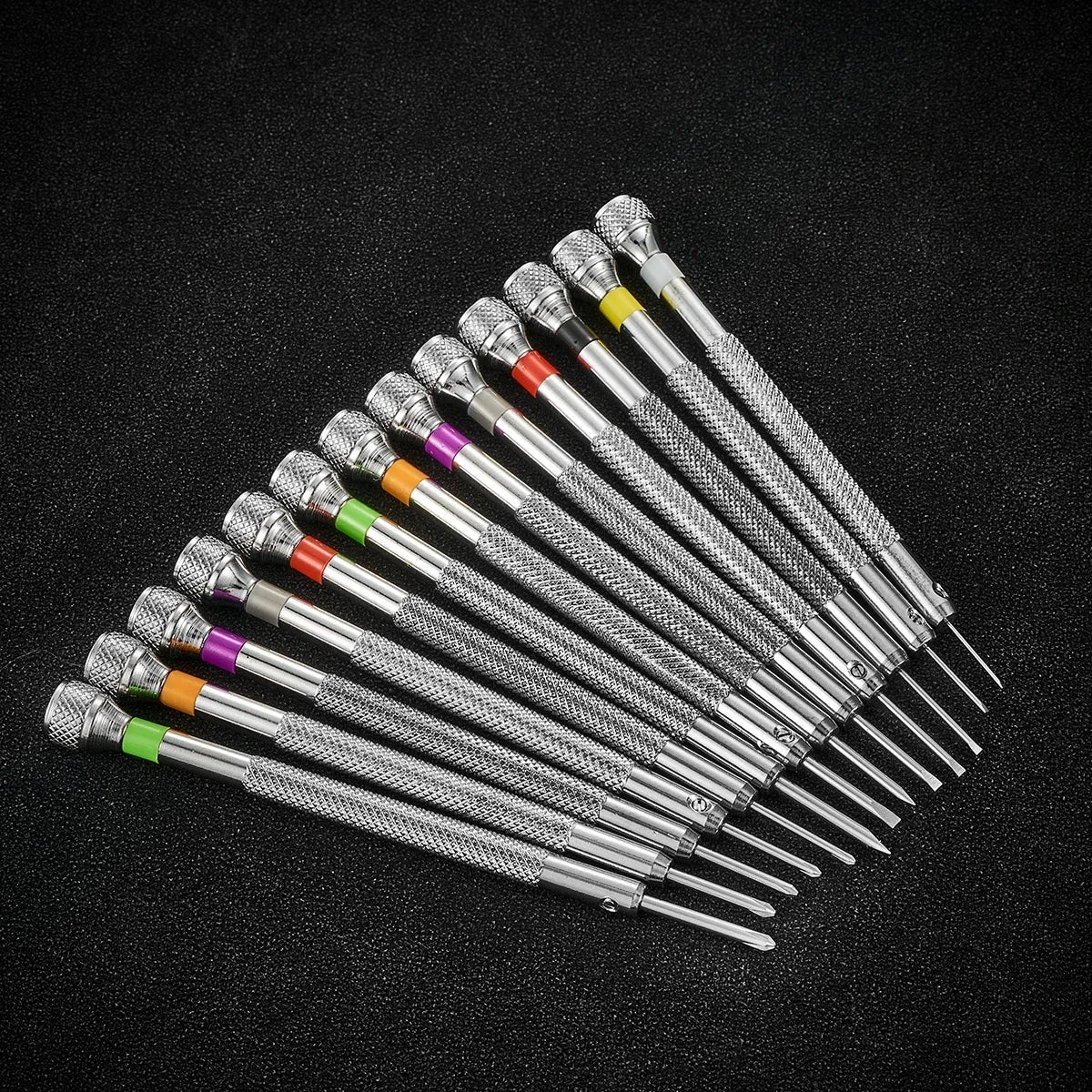 13-Pc Flat Head Watch Repair Screwdriver Set | 0.6–2.0mm Kit Watch Repair Tool Set Qme