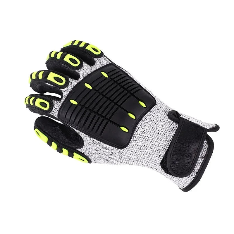 Cut-Resistant Work Gloves – Anti-Vibration & Impact Protection Work Safety Gloves Qme