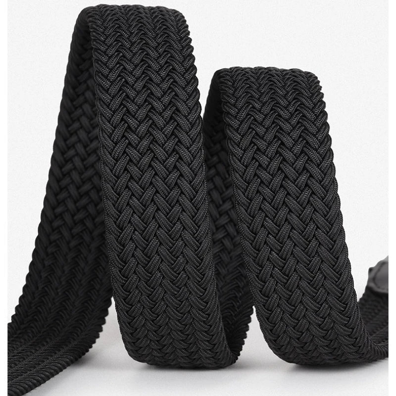 Men's Stretch Woven Golf Belt – Adjustable Pin Buckle Stretch Woven Belt Qme