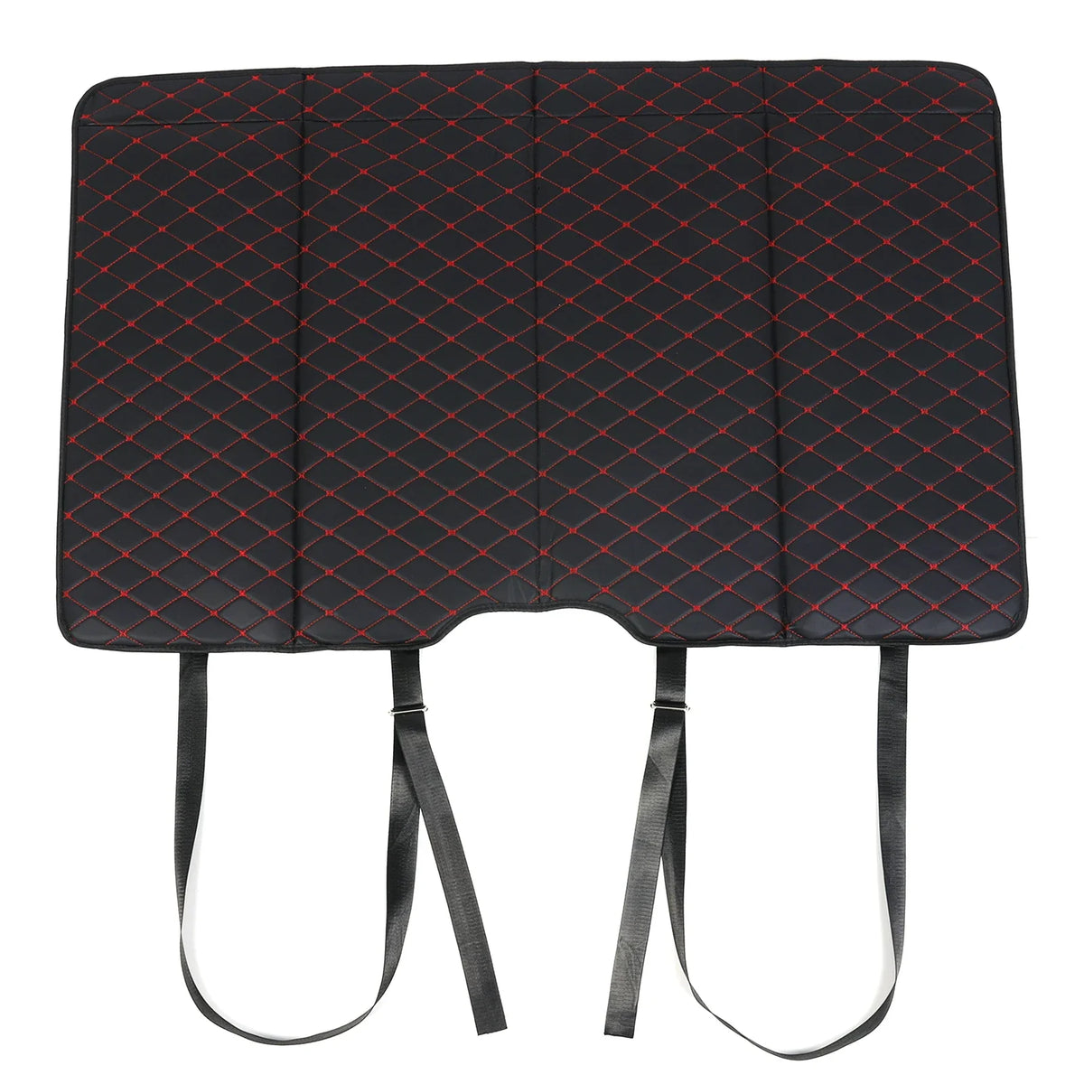 PU Leather Car Back Seat Folding Mattress | Non-Inflatable Portable Car Seat Mattress Qme