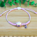 Cute Cat Ceramic Woven Charm Bracelet | Couple Jewelry Charm Bracelet Qme Style 4