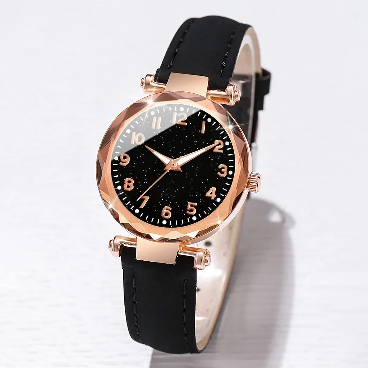 Women's Floral Leather Quartz Watch – Fashion Jewelry Timepiece Women's Fashion Watch Qme