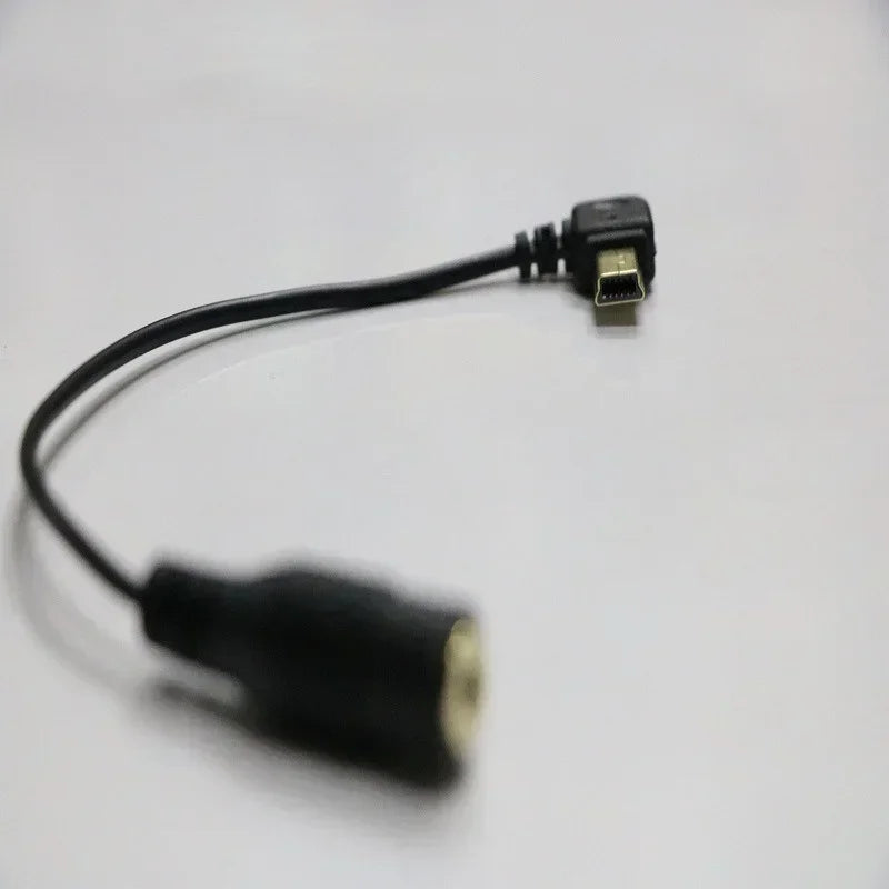 3.5mm Jack to Mini USB Audio Adapter for Sports Cameras Audio Cable Adapter Qme