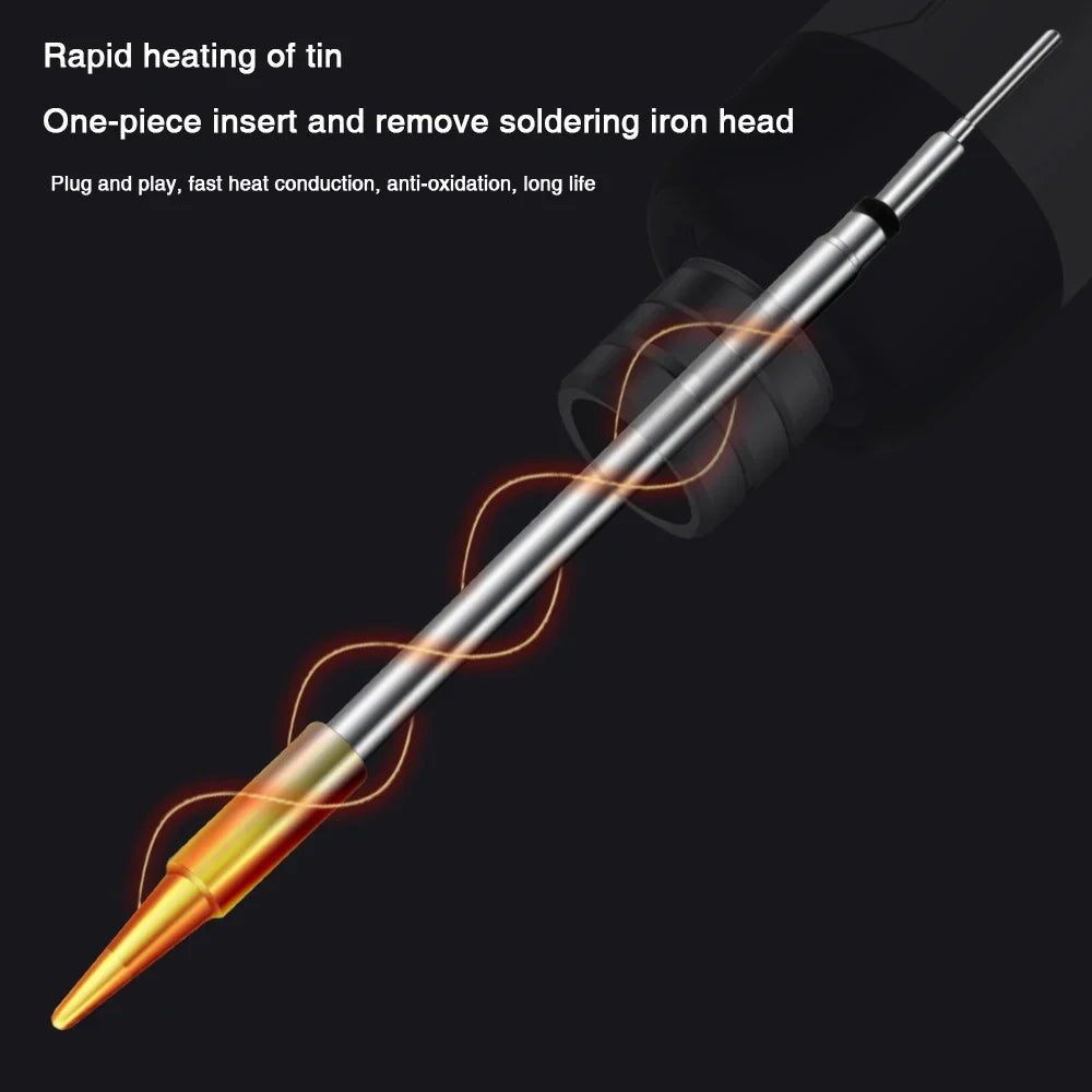USB Type-C Portable Mini Soldering Iron – 800mAh Rechargeable Portable Soldering Iron Qme