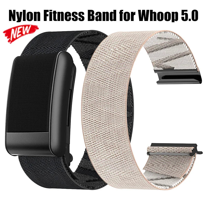 WHOOP 5.0 Nylon Fitness Band – Soft, Adjustable & Breathable Fitness Tracker Band Qme