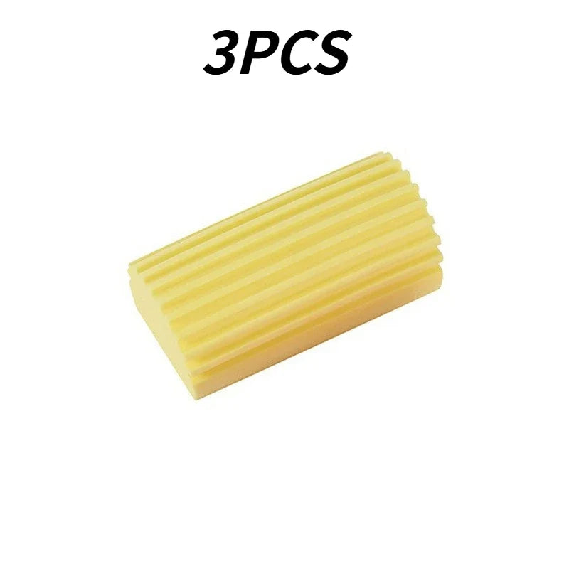 Magic Dust Sponge Brush – Window Blind & Home Cleaner Cleaning Brush Qme yellow 3PCS