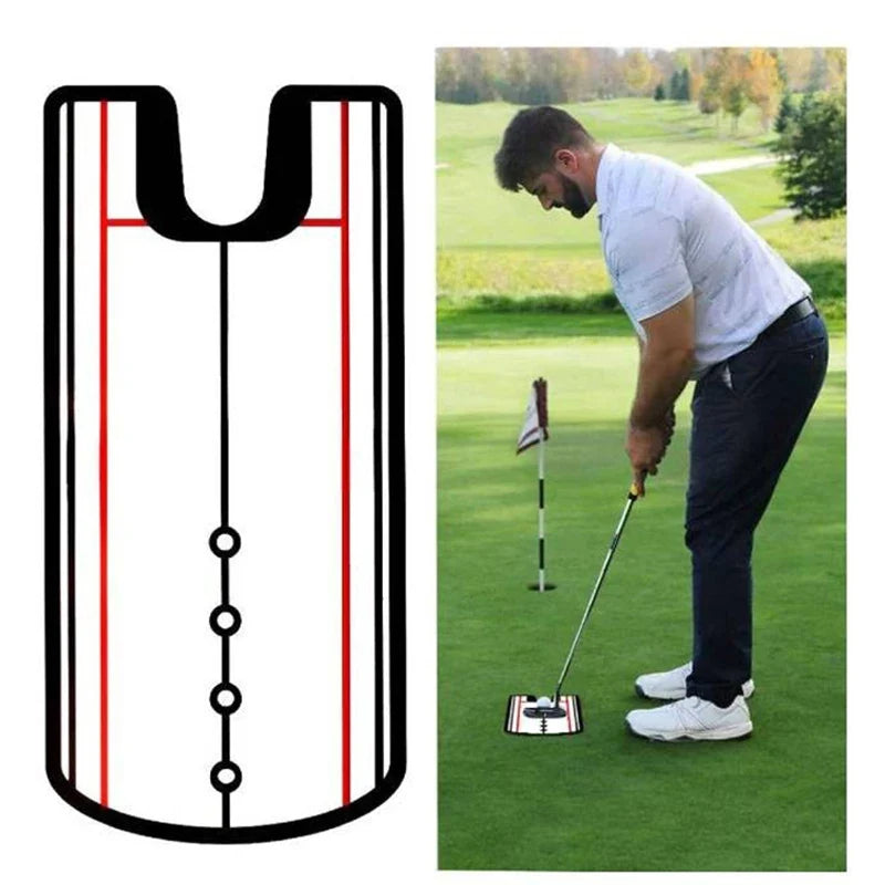 Golf Putting Alignment Mirror – Eye Line Swing Training Aid Golf Training Aid Qme