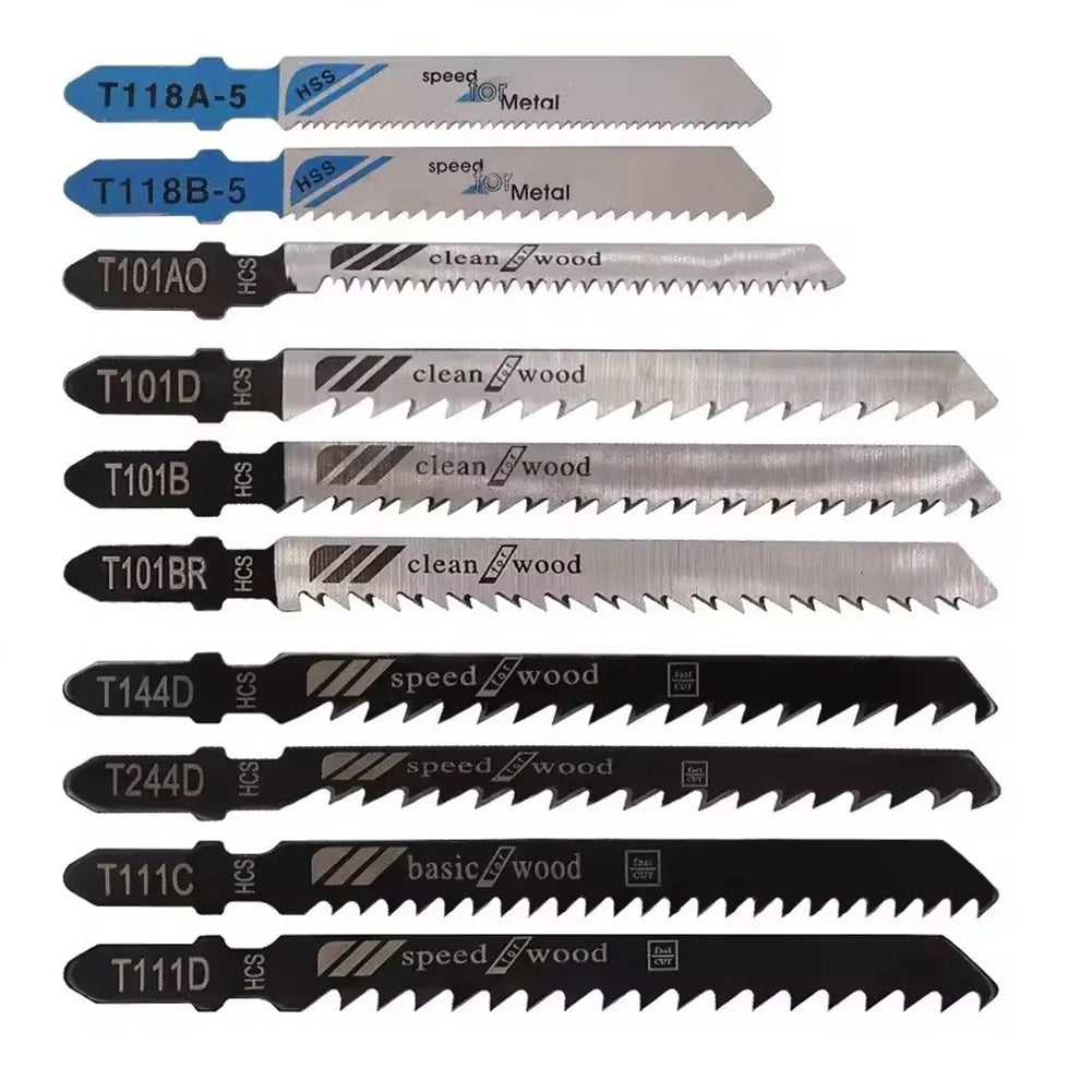 10-Pc High Carbon Steel Jigsaw Blades – Multi-Purpose Jigsaw Saw Blades Qme Default Title