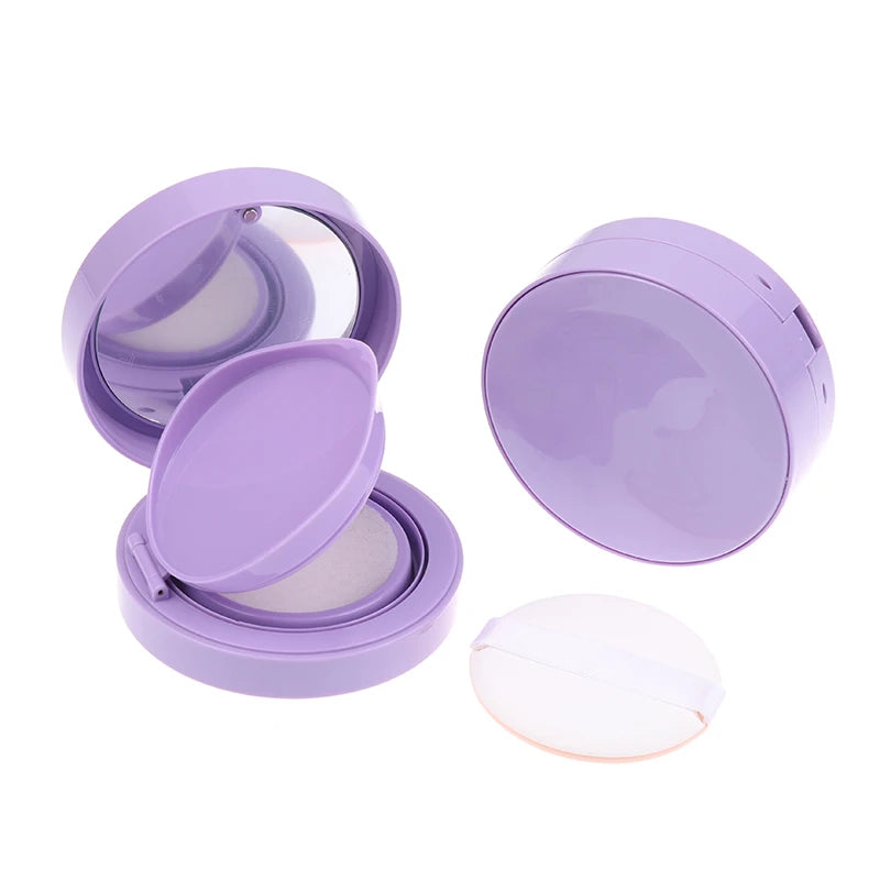 Air Cushion Foundation Case with Mirror & Puff | DIY Compact Makeup Compact Case Qst