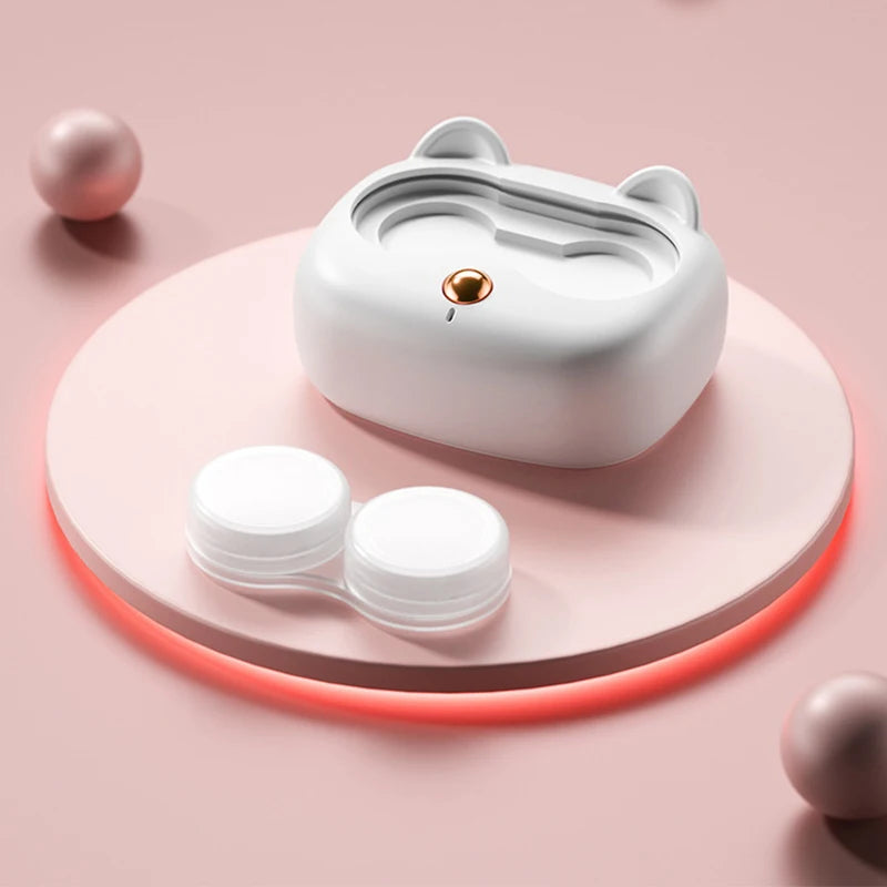 Ultrasonic Contact Lens Cleaner – Portable Cleaning Case Lens Cleaning Device Qst