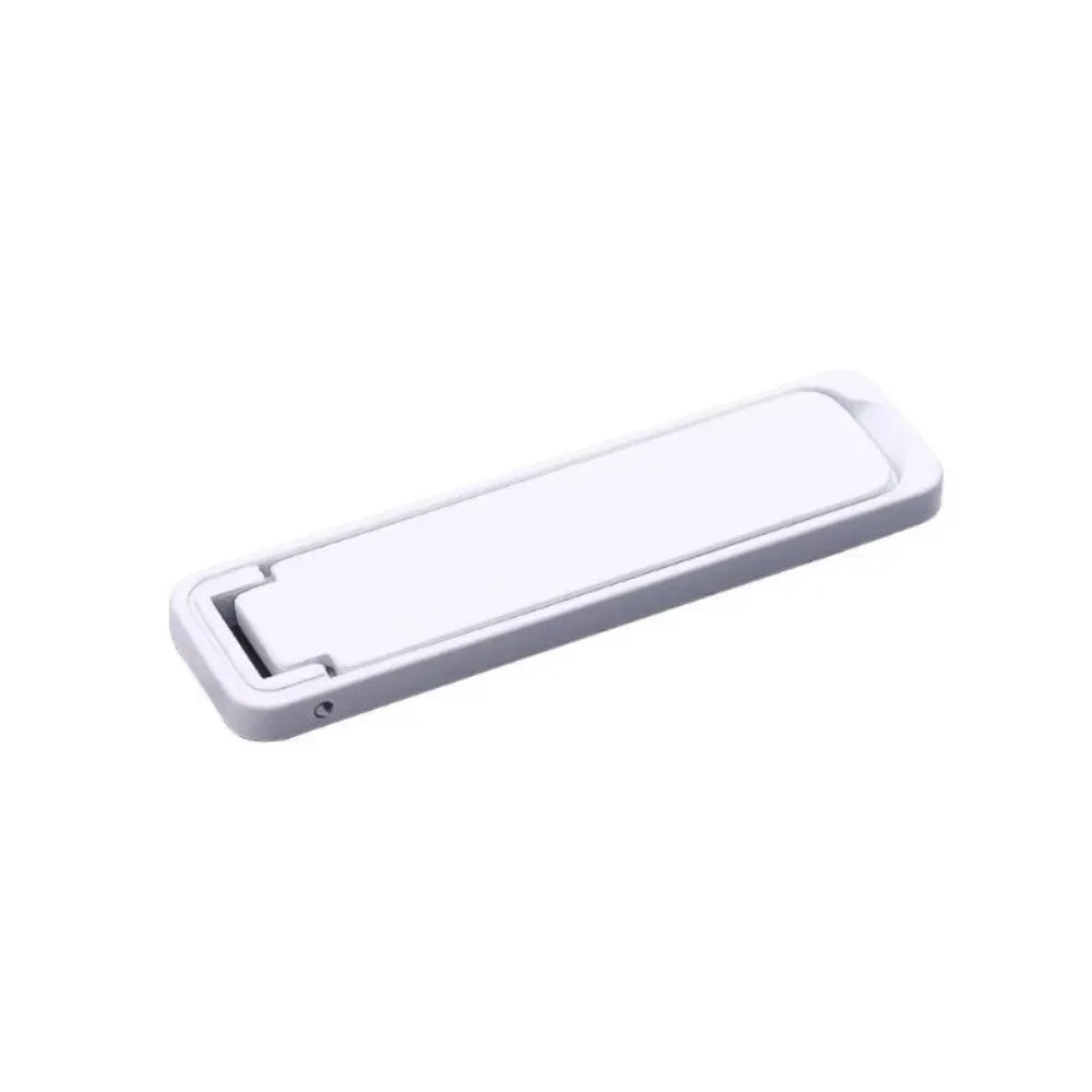 Ultra Thin Metal Folding Phone Holder Mini Back Sticker Stand Phone Stand Qme White