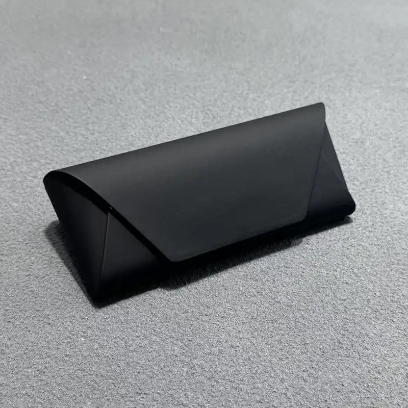 Retro PU Leather Glasses Case – Slim Magnetic Eyewear Box Eyewear Storage Case Qst B